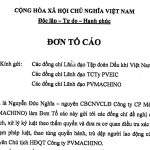 Mẫu đơn tố cáo