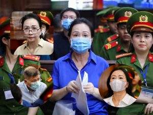 Bà Trương Mỹ Lan tại toà án