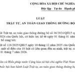Luật trật tự an toàn giao thông đường bộ