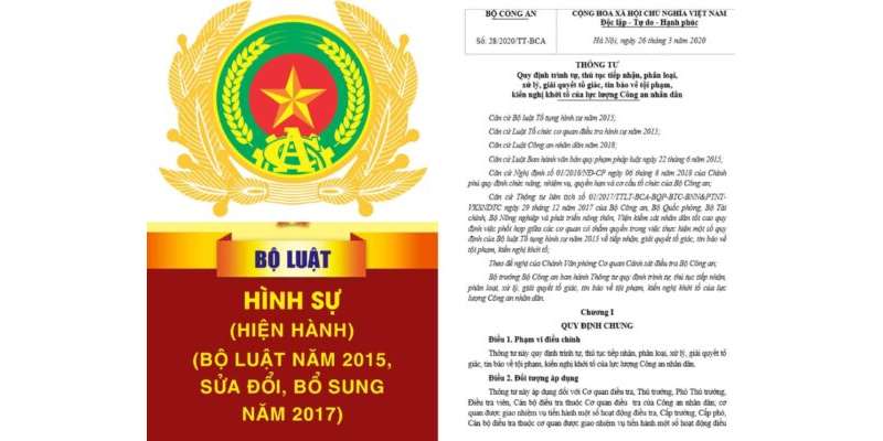 Thông tư 28/2020/TT-BCA về tố giác tội phạm